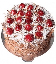 4 ile 6 kişilik Kütahya Doğum günü yaş pastası Çikolatalı Frambuazlı yaş pasta
