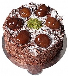 6 ile 9 kişilik Doğum günü yaş pastası siparişi Çikolatalı Kestaneli yaş pasta